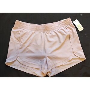 NWT Gaiam Shorts Lavendar Frost Woven Mesh Panty Lining Running Activewear XXL